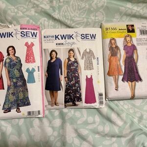 Butterick/ Quick Sew  Dress Patterns Bundle